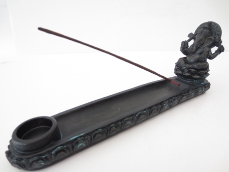 Incense stick board Ganesh black
