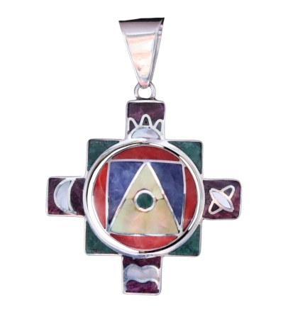 Silber Anhänger "e;Chakana"e; 2. seitig) Silber Anhänger "e;Chakana"e; 2. seitig)