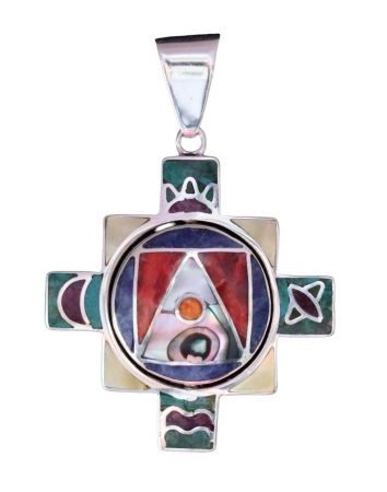 Silber Anhänger "e;Chakana"e; 2. seitig) Silber Anhänger "e;Chakana"e; 2. seitig)