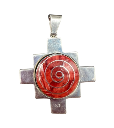 Silber Anhänger &quote;Chakana&quote; 2. seitig)