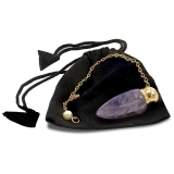 Pendel Messing vergoldet mit Amethystkammer