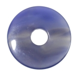 Pi-Stein Donut Blauer Achat 30mm