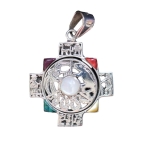Silber Anhänger &quote;Chakana&quote; 2. seitig)