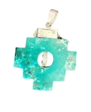 Malachit + Silber "e;Chakana"e; Anhänger Malachit + Silber "e;Chakana"e; Anhänger