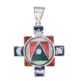 Silber Anhänger "e;Chakana"e; 2. seitig) Silber Anhänger "e;Chakana"e; 2. seitig)