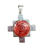 Silver pendant "e;Chakana"e; (two-sided) Silver pendant "e;Chakana"e; (two-sided)