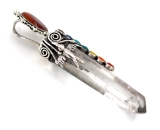 Peruanisches Silber Siwar Q’ente & Hexagon Kristal