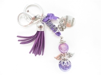 Edelstein Schlüsselanhänger Amethyst 'Happy'