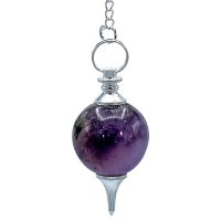 Pendel Amethyst Kugelform & Chakrakette