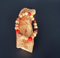 Palo Santo Holz + Huayrurobohnen Armband