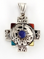 Silber Anhänger &quote;Chakana&quote; 2. seitig)