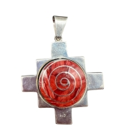 Silber Anhänger &quote;Chakana&quote; 2. seitig)