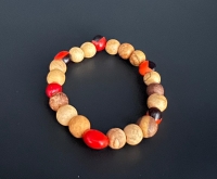 Palo Santo Holz + Huayrurobohnen Armband
